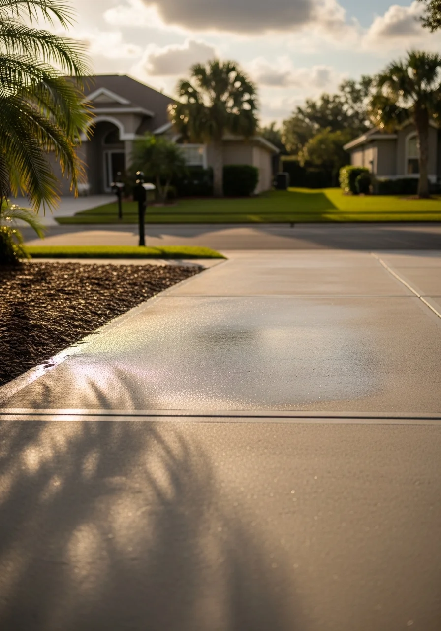 Professional service team member working on a residential property in an Orange County community.
